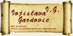 Vojislava Gardović vizit kartica